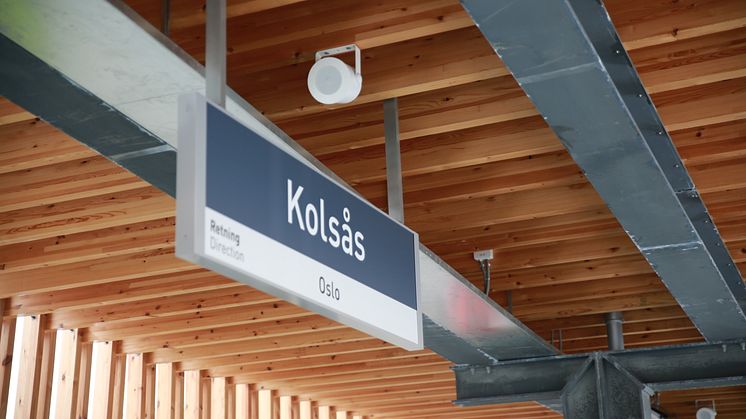 Kolsåsbanen er ferdigstilt og åpnet for trafikk helt til Kolsås
