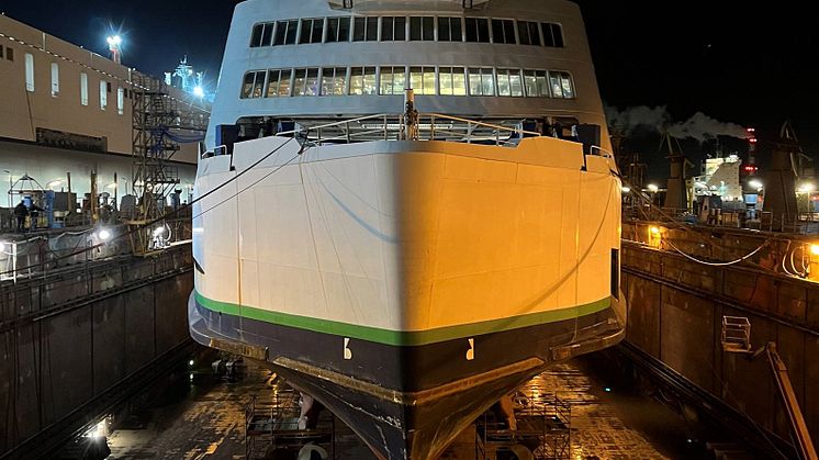Scandlines hybrid ferry Prinsesse Benedikte at Remontowa_2