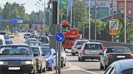 Den tunga trafiken på Västra Esplanaden har minskat