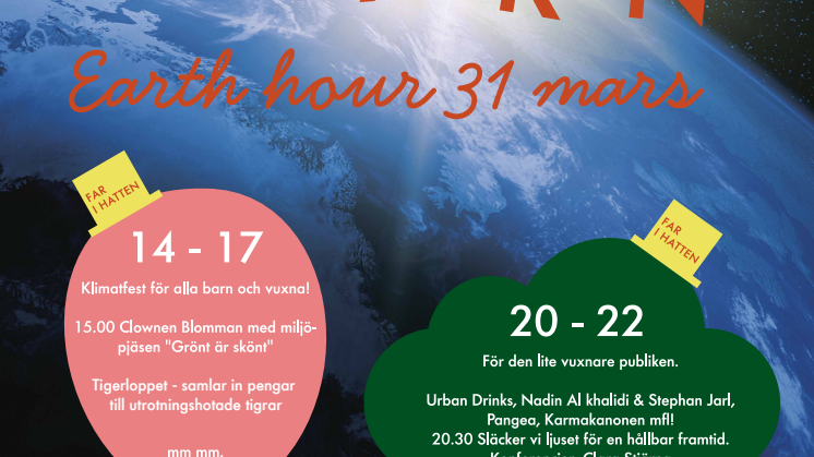 Earth Hour i Malmö (affisch)