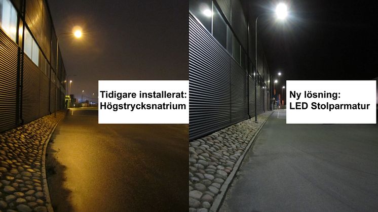 Göteborgs hamn miljösatsar - Synnerödsvägen får LED-bestyckad vägbelysning