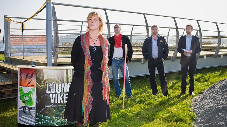 Europas längsta gångbro byggs i Sölvesborg