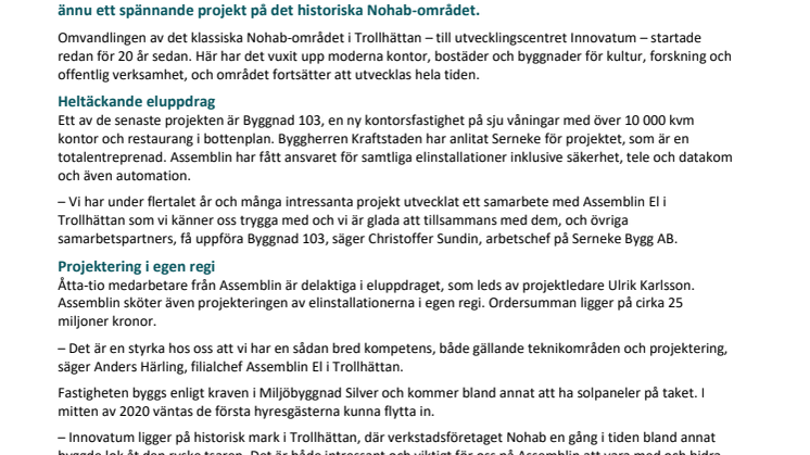 Stort eluppdrag på Innovatum i Trollhättan
