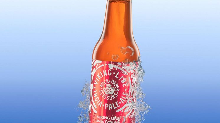 Viking Lines nya IPA framtagen i samarbete med Rock Paper Scissors Brewing.