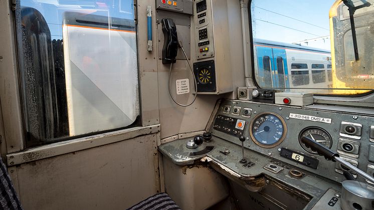 Old Moorgate train - cab