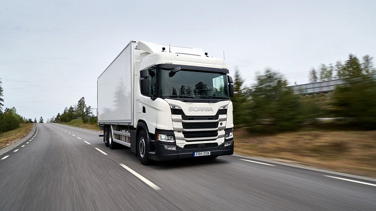 En av Scanias etanollastbilar. Foto: Scania Sverige
