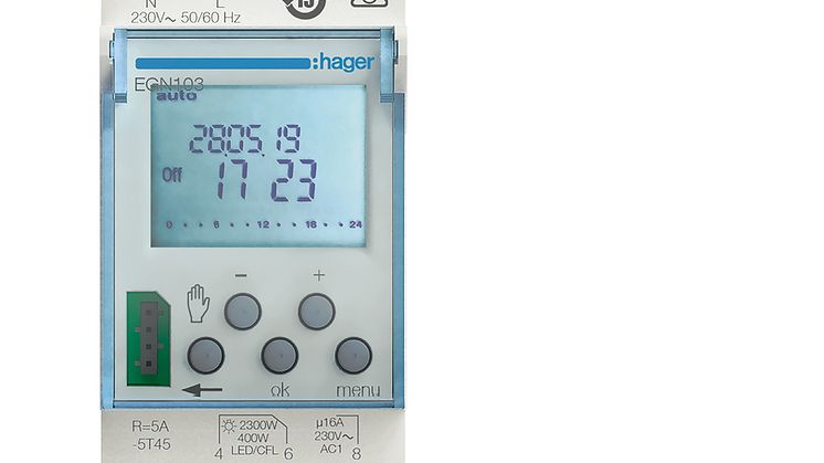 EGN103_Digitale Wochenschaltuhr mit Bluetooth-Funktion über Programmierschlüssel, 1-Kanal