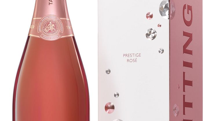 Taittinger Prestige Rosé med presentförpackning