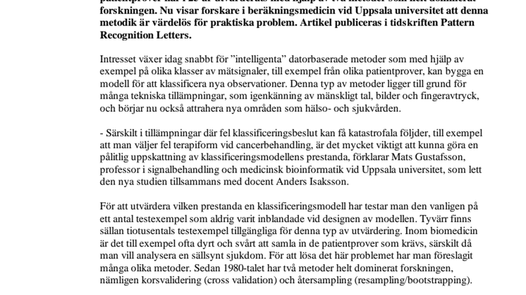 25-årig praxis för utvärdering av dataanalys värdelös i praktiken