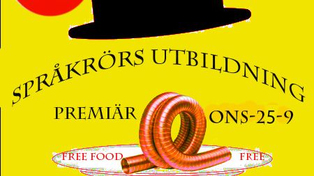 Flyer för Språkrörsutbildningen skapade av brukarna själva 