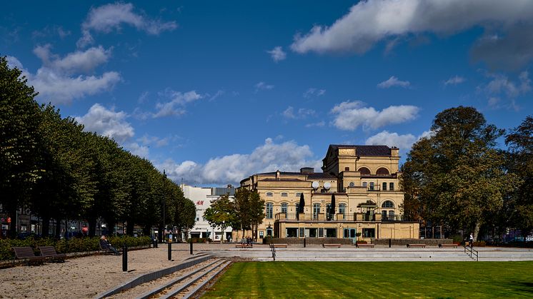 FOJABs omgestaltning av Teaterparken i Landskrona får ett hedersomnämnande av staden. Foto: Werner Nystrand