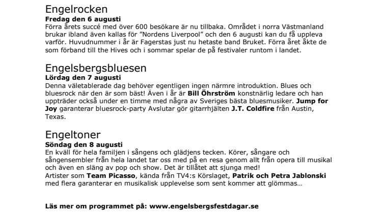 Engelsbergs festdagar 2010