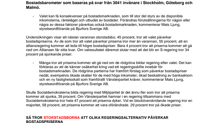 Så påverkas bostadspriserna av valet 