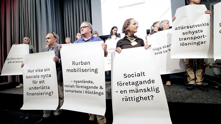 Förra årets workshops under Stora sociala företagsdagen 