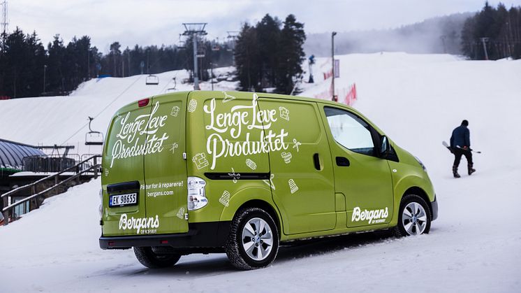 PÅ VEIEN IGJEN. Sybilen besøker vintersportssteder i vinterferien. FOTO: John Hobberstad / Bergans