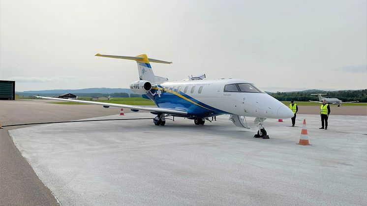 Svenskt Ambulansflyg på besök i Borlänge_04