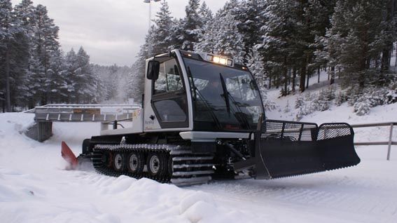 20 kilometer konstsnöspår i Mora