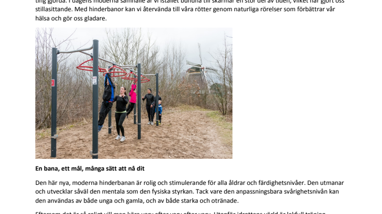 Träning och lek med våra hinderbanor