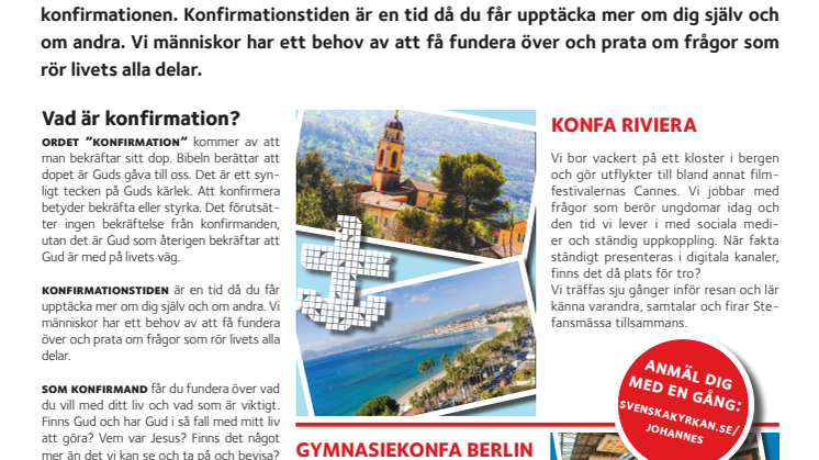 Välkommen som konfirmand!