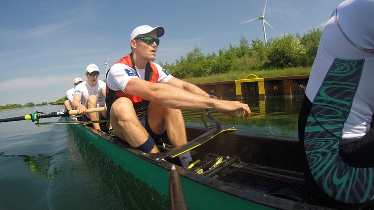 Olympiasieger  Andreas Kuffner  ist Teil des erfolgreichen Deutschland-Achters.  Er beschreibt in einem Interview, warum seine Teilnahme in Rio nur durch Osteopathie möglich war. Foto: Detlev Seyb