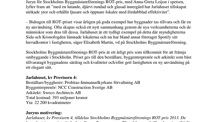 Jarlahuset vann ROT-priset 2013 – glasfasad fick jury på fall