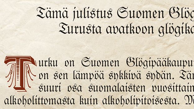 ​Suomen glögipääkaupunki Turku julistaa avatuksi glögikauden 2017
