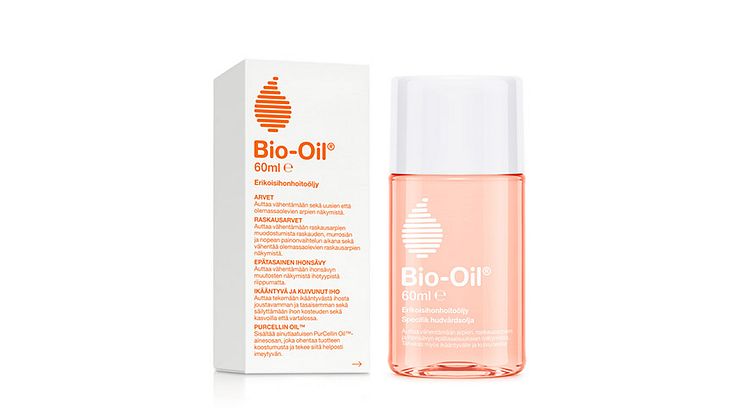Bio-Oil hellii ihoa raskausaikana ja minimoi raskausarpien näkymisen