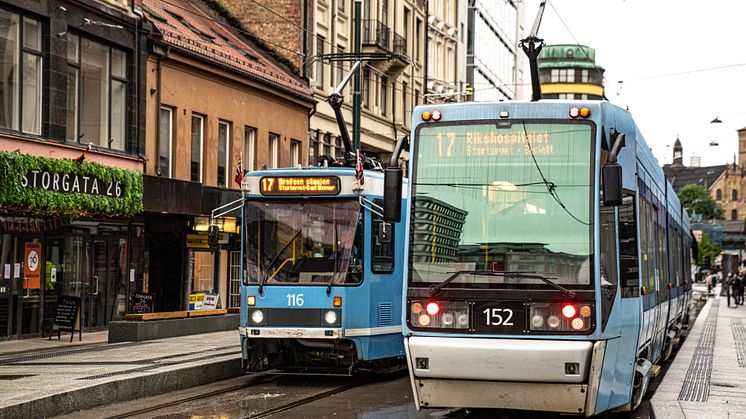 Trikken er tilbake i Storgata