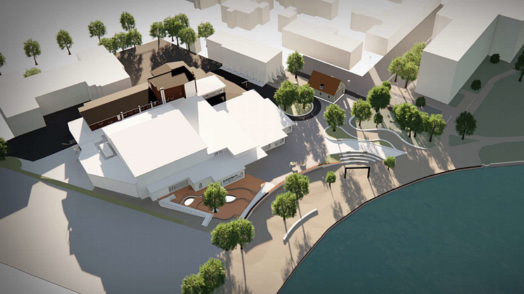 Kulturkvarteret i Kalmar. Illustration: Tengbom 2021