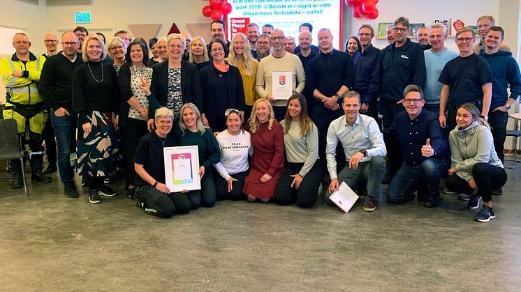 Återigen certifierade som  ett ”Great Place to Work”