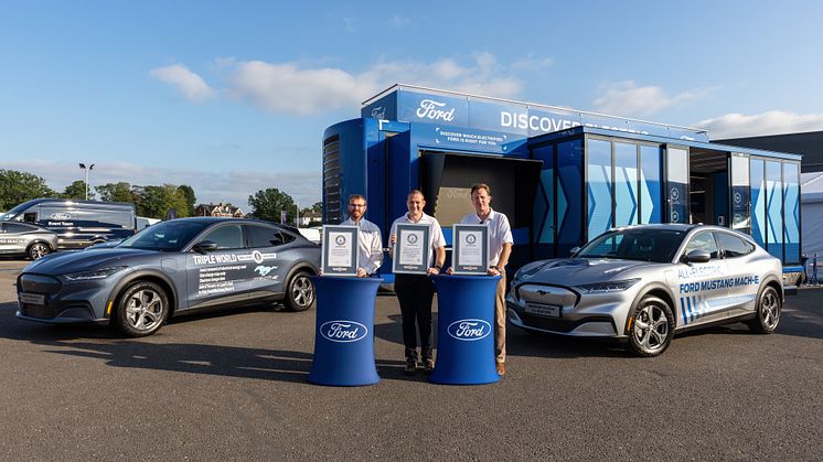 Triple record team 2, from left Adam Wood, Kevin Booker, Fergal McGrath