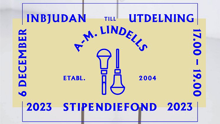 Ann-Margrets Lindells Stipendiefond främjar unga grafikers utveckling och vi bjuder in dig att delta i 2023 års stipendieutdelning.