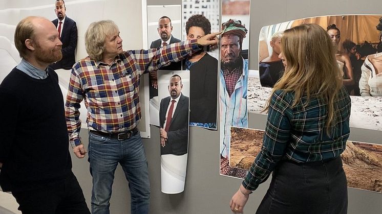 Testprinting av de mest kritiske partiene i Finbarr O´Reillys fotografier. 