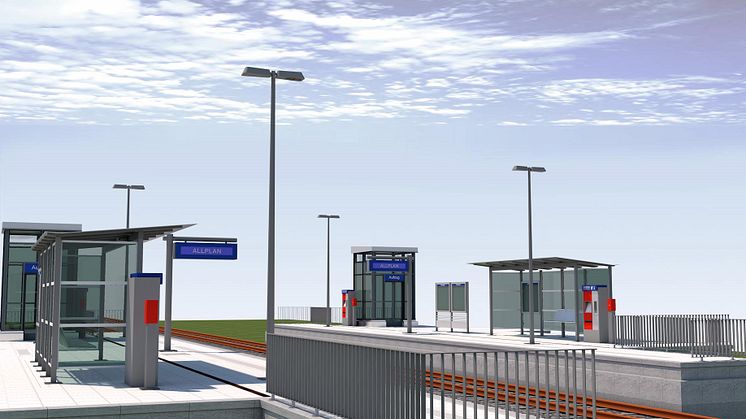 ALLPLAN's new project template for BIM-based platform design includes numerous objects that support the workflow of design, model creation, evaluation, documentation and data transfer. © ALLPLAN.