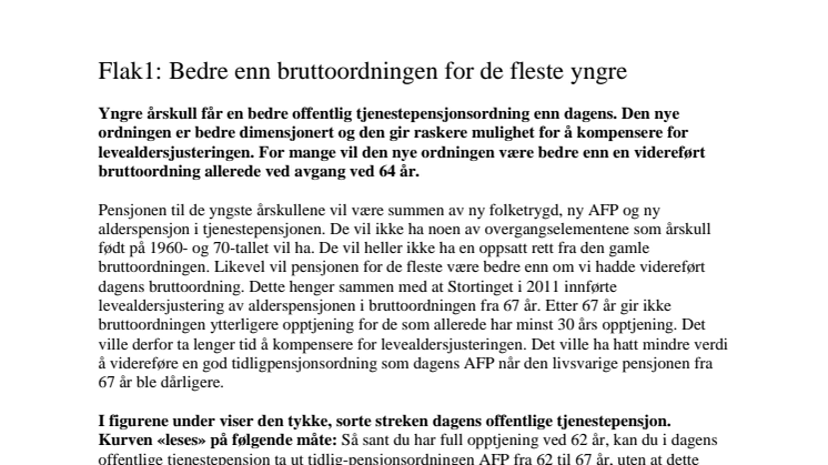 Flak avtale OfTP - ny vs gammel  notat 1 - utvidet