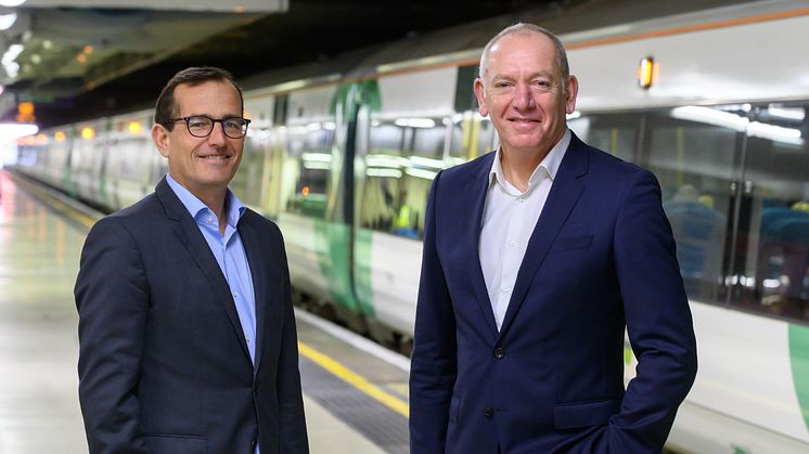 Christian Schreyer, Go-Ahead CEO (left) and Patrick Verwer, Govia Thameslink Railway CEO (more pictures to download below)