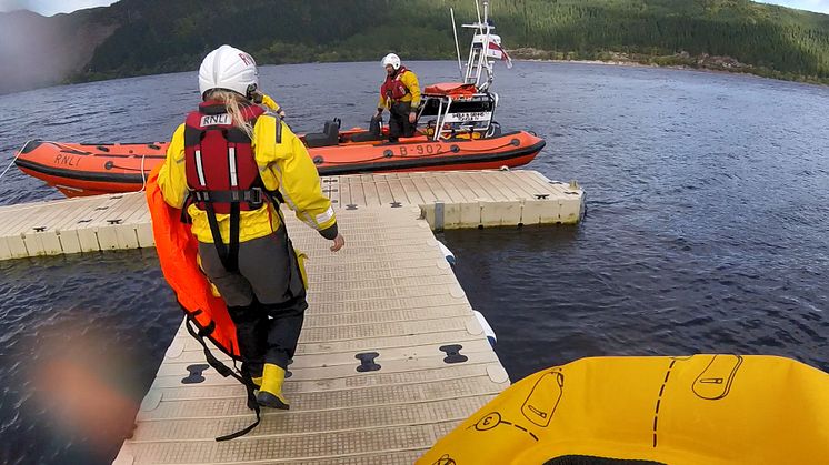 Image - Ocean Signal - Loch Ness RNLI head out to rescue the stranded paddleboarder in September