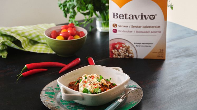 Betavivo, Chili con carne med vispad smetana, av Alexandra Zazzi