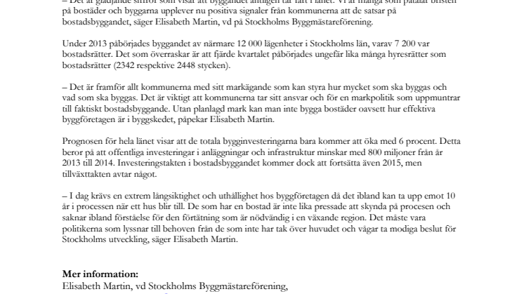 Ökat byggande förutsätter mer mark