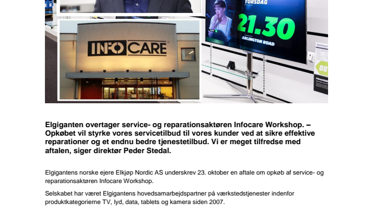 Elgiganten styrker sit kundetilbud - køber nordisk serviceselskab 