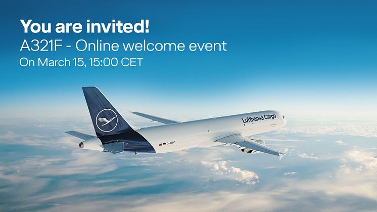 Invitation: Livestream on the occasion of the first commercial A321 freighter flight