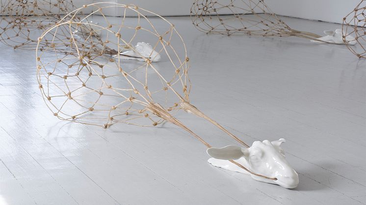 Thale Vangen, Truppen, 2018. Från utställningen Participation mystique. Foto: Olof Nimar