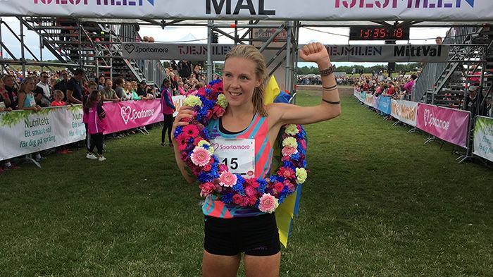 Sara Holmgren vann på tiden 34:54