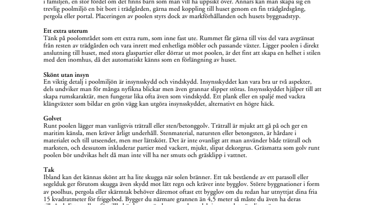 Trädgårdsarkitektens faktablad