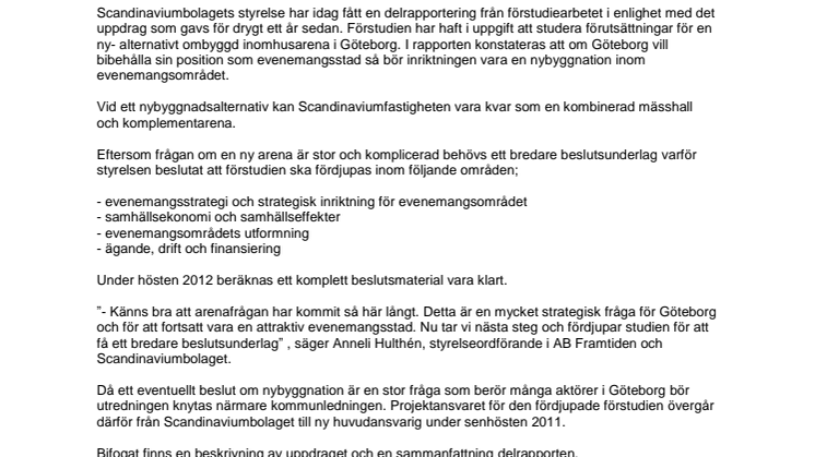 Förslag till framtida arena i Göteborg