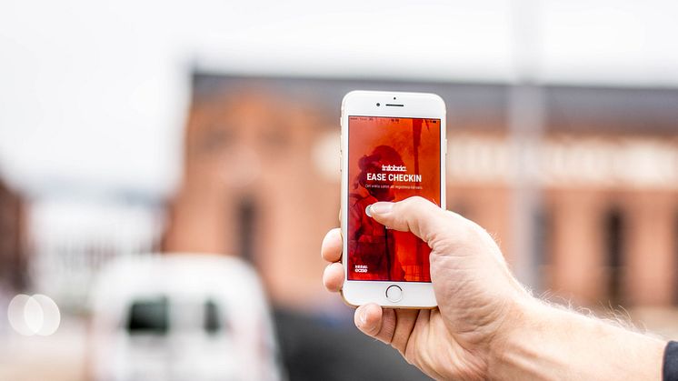 Appen Ease CheckIn från Jönköpingsbaserade bolaget Infobric, en populär näringslivsapp. Foto: Deniesé Thorvaldsson.
