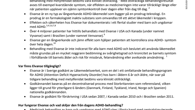 Elvanse (lisdexamfetamindimesylat) - ny ADHD-behandling för barn och ungdomar subventionerad