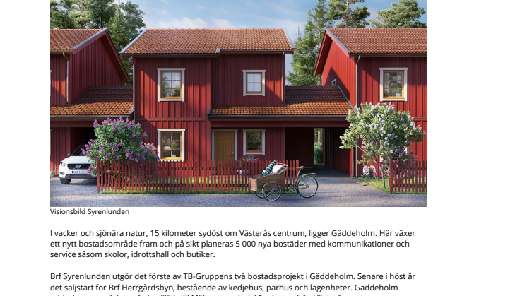 Slutsålt i TB-Gruppens bostadsprojekt i Västerås