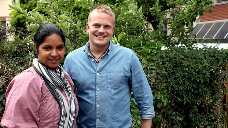 Viktoria Olsson och Ingemar Jönsson är representanter för Malmö stad i energiprojektet SERPENTE