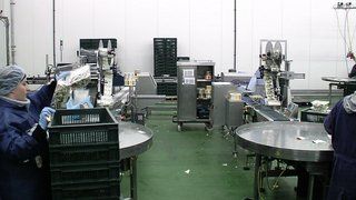 Easy Conveyors plastkedjetransportör till livsmedelsindustrin.